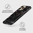 Husa iPhone 13 Pro Burga Dual Layer Rose Gold Marble