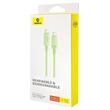 Baseus Cablu Type-C la Type-C 100W, Habitat Series Super Fast Charge, 480Mbps, 2m, Natural Green