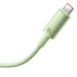 Baseus Cablu Type-C la Type-C 100W, Habitat Series Super Fast Charge, 480Mbps, 2m, Natural Green