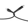 Lemontti Cablu Bending Aluminum USB-A la Type-C, Fast Charge, 1.5m, Negru
