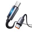 Mcdodo Cablu Type-C la Type-C 100W, Fast Charging, 5A LED, 1.2m, Negru