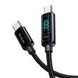 Mcdodo Cablu Type-C la Type-C Digial Display, Super Fast Charging, 100W, 1.2m Negru