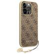 Guess Case 4G Charms iPhone 14 Pro Brown