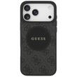 Guess Husa 4G Circle Classic Logo MagSafe iPhone 17 Pro Max Negru
