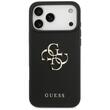 Guess Husa 4G Grained Big and Classic Logo iPhone 17 Pro Max Negru