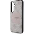 Guess Husa 4G Round Patch Classic Logo MagSafe Samsung Galaxy S25 Plus Roz