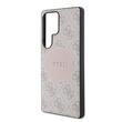 Guess Husa 4G Round Patch Classic Logo MagSafe Samsung Galaxy S25 Ultra Roz