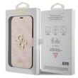 Guess Husa Book PU 4G Metal Logo iPhone 15 Pro Roz