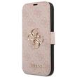 Guess Husa Book PU 4G Metal Logo iPhone 15 Pro Roz
