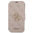Guess Husa Book PU 4G Metal Logo iPhone 15 Pro Roz