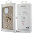 Guess Husa Fixed Glitter 4G Metal Logo iPhone 15 Pro Max Auriu