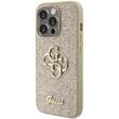 Guess Husa Fixed Glitter 4G Metal Logo iPhone 15 Pro Max Auriu