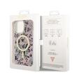Guess Husa Flowers MagSafe iPhone 14 Pro Roz