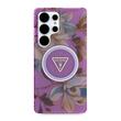 Guess Husa Glitter Flowers Triangle Buttons MagSafe Samsung Galaxy S25 Ultra Mov