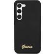 Guess Case Liquid Silicone Metal Logo Samsung Galaxy S23 Black