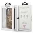 Guess Case PU 4G Metal Logo Samsung Galaxy S23 Brown
