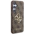 Guess Husa PU 4G Metal Logo Samsung Galaxy S24 Maro