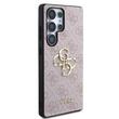 Guess Husa PU 4G Metal Logo Samsung Galaxy S25 Ultra Roz