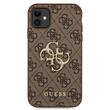 Guess Case PU 4G Metal Logo iPhone 11 Brown