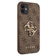 Guess Case PU 4G Metal Logo iPhone 11 Brown
