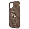 Guess Case PU 4G Metal Logo iPhone 11 Brown