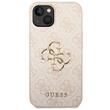 Guess Case PU 4G Metal Logo iPhone 14 Pink