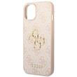 Guess Case PU 4G Metal Logo iPhone 14 Pink