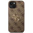 Guess Husa PU 4G Metal Logo iPhone 15 Maro
