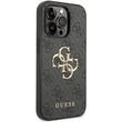 Guess Husa PU 4G Metal Logo iPhone 15 Pro Gri
