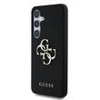 Guess Husa PU Grained 4G Metal Logo Samsung Galaxy S25 Negru