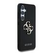 Guess Husa PU Grained 4G Metal Logo Samsung Galaxy S25 Negru