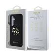 Guess Husa PU Grained 4G Metal Logo Samsung Galaxy S25 Negru