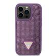 Guess Husa Rhinestones Triangle Metal Logo iPhone 15 Pro Mov