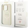 Guess Husa Saffiano MagSafe iPhone 15 Pro Bej