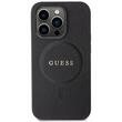 Guess Husa Saffiano MagSafe iPhone 15 Pro Max Negru