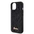 Guess Husa Sequin Script Logo iPhone 15 Negru