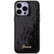 Guess Husa Sequin Script Logo iPhone 15 Pro Negru