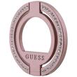 Guess Inel pentru telefon Rhinestones MagSafe Roz