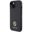 Guess Husa 4G Strass Metal Logo iPhone 15 Negru