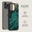 Burga Husa Elite Gold Emerald Pool iPhone 15 Pro Max