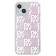 DKNY Husa Liquid Glitter Multilogo iPhone 15 / 14 / 13 Roz