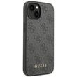 Guess Husa 4G Metal Gold Logo iPhone 14 / 15 / 13 Gri
