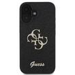Guess Husa Fixed Glitter 4G Metal Logo iPhone 16 Negru
