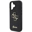 Guess Husa Fixed Glitter 4G Metal Logo iPhone 16 Negru