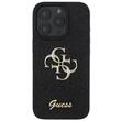 Guess Husa Fixed Glitter 4G Metal Logo iPhone 16 Pro Max Negru