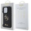 Guess Husa Fixed Glitter 4G Metal Logo iPhone 16 Pro Negru