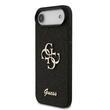 Guess Husa Fixed Glitter 4G Metal Logo iPhone Air Negru