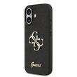Guess Husa Fixed Glitter 4G Metal Logo iPhone 17 Negru