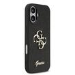 Guess Husa Fixed Glitter 4G Metal Logo iPhone 17 Negru