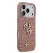 Guess Husa Fixed Glitter 4G Metal Logo iPhone 17 Pro Max Roz